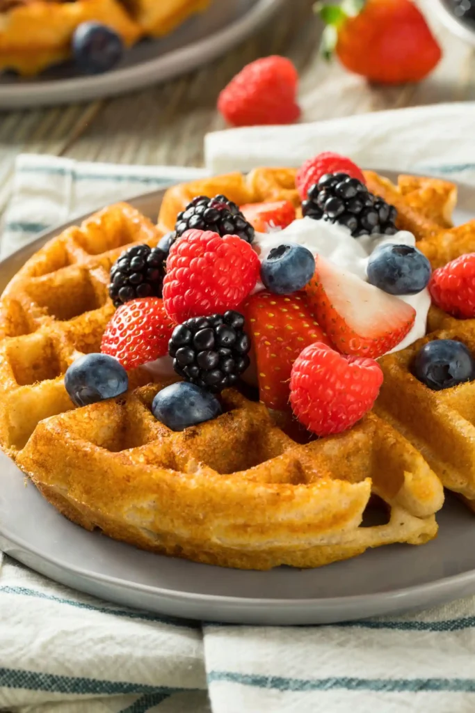 Classic-Homemade-Berry-Belgian-Waffles